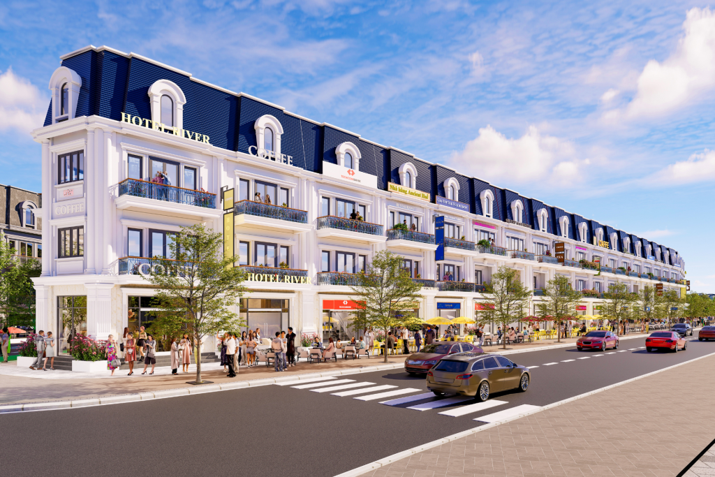 Phân khu Richmond Phú Xuân City Huế dãy đối diện chợ