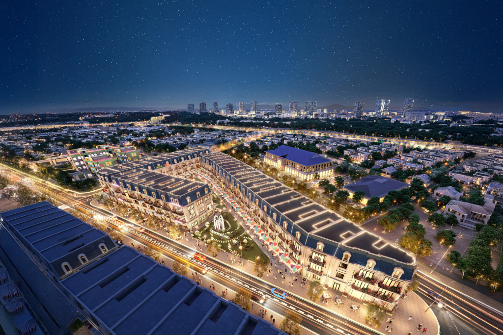 Phân khu Richmond Phú Xuân City Huế về đêm