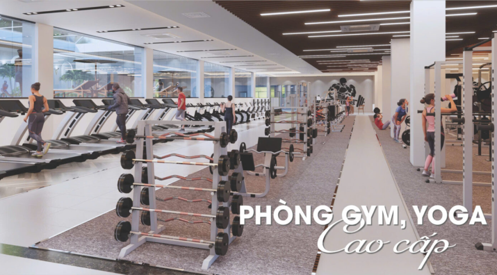 Phòng gym và yoga Phú Xuân City